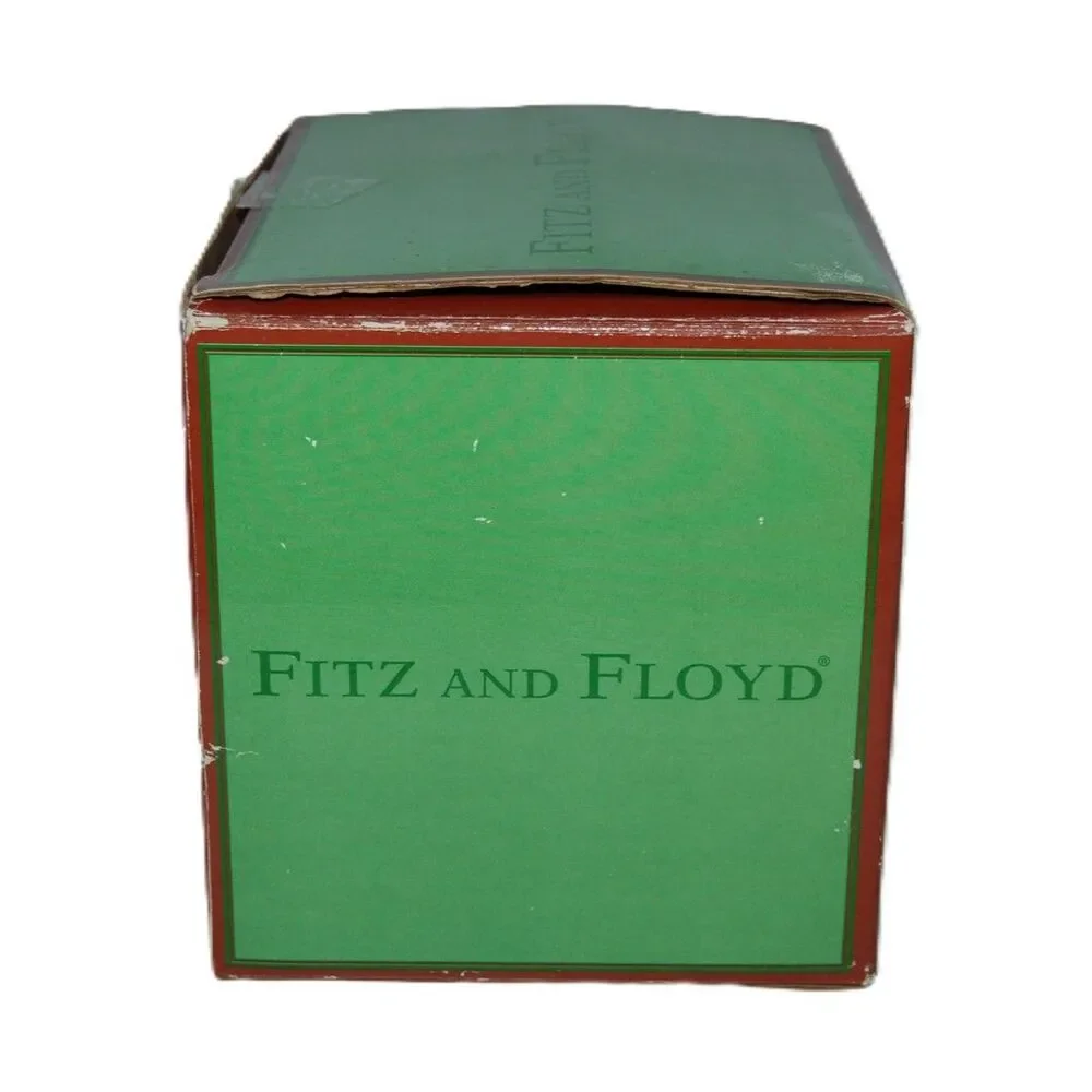 VINTAGE FITZ AND FLOYD LE CANARD CARROT TEA BOX 6